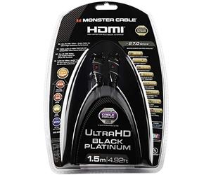 Monster Black Platinum Ultimate High Speed HDMI Cable with Ethernet - 1.5 m. length