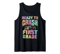 Monster Boy Ready to Crush First Grade Rockstar 1st Gr Rocks Tank Top