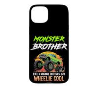 MONSTER BROTHER Like a Normal Brother but Wheelie Cool Case for iPhone 15 Plus