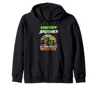 MONSTER BROTHER Like a Normal Brother but Wheelie Cool Zip Hoodie