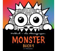 MONSTER - Buch1: Buchkollektion: 105 Kleine Monster - Malbuch - Kirerah Bücher (105 Keline Monster)