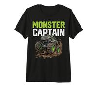 Monster Captain Truck Father's Day Mud Riding Premium T-Shirt