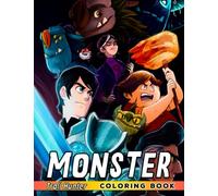 Monster Coloring Book: Collection Characters Action Adventure Hunting Colour Pages | Drawing with Pages High-Quality Pictures for Relaxation