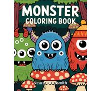 Monster Coloring Book: funny and cute monsters and creatures, coloring pages with creative coloring pictures for children from 4 years, 50 great motifs for coloring and fun