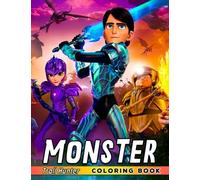 Monster Coloring Book: Intersting Action Series for Anyone to Love Drawing | With High-Quality Pictures for Pages for Relaxation