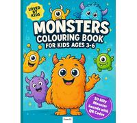 Monster Colouring Book for Kids Ages 3-6 - Big Smiles, Thick Lines & 20 Silly Sounds via QR: A playful activity book with 50 pages of monsters, ... & Activity Books for Young Children)