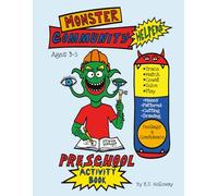 Monster Community Helpers Preschool Activity Book Ages 3-5: Trace, Match, Count, Solve & Play