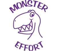 "Monster effort" Self inking teacher reward stamp X12142