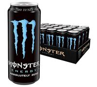 Monster Energy Absolutely Zero Energy Drink with Classic Monster Flavour but Zero Sugar & Zero Calories, Energy Drink Palette, Disposable Tin (24 x 500 ml)