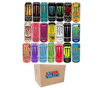 Monster Energy Drink 12 Assorted Flavours Bundle - Zero Sugar and Juiced Varieties - 12x500ml Boxed Treatz