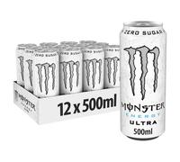 Monster Energy Drink Can 500ml Ultra White 12Pack