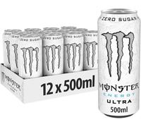 Monster Energy Drink Can - 500ml - Ultra White (12Pack)