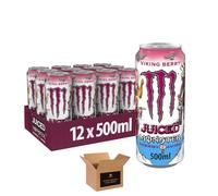 Monster Energy Drink Flavours | Juiced, Zero Sugar, Ultra, Monarch, Fiesta Mango, Strawberry Dreams, VR46, Punch | High Caffeine Sports Energy Drink (Viking Berry - 500ml x 12Pack)