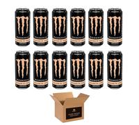 Monster Energy Drink Flavours | Juiced, Zero Sugar, Ultra, Monarch, Fiesta Mango, Strawberry Dreams, VR46, Punch | High Caffeine Sports Energy Drink | 500ml (Pack 12, Reserve Peaches N Creme)