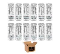 Monster Energy Drink Flavours | Juiced, Zero Sugar, Ultra, Monarch, Fiesta Mango, Strawberry Dreams, VR46, Punch | High Caffeine Sports Energy Drink | 500ml (Pack 12, Zero Ultra White)