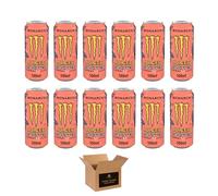Monster Energy Drink Flavours | Juiced, Zero Sugar, Ultra, Monarch, Fiesta Mango, Strawberry Dreams, VR46, Punch | High Caffeine Sports Energy Drink | 500ml (Pack 12, Monarch Juiced)