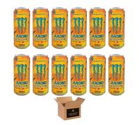 Monster Energy Drink Flavours | Juiced, Zero Sugar, Ultra, Monarch, Fiesta Mango, Strawberry Dreams, VR46, Punch | High Caffeine Sports Energy Drink | 500ml (Pack 12, Khaotic)