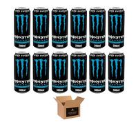 Monster Energy Drink Flavours | Juiced, Zero Sugar, Ultra, Monarch, Fiesta Mango, Strawberry Dreams, VR46, Punch | High Caffeine Sports Energy Drink | 500ml (Pack 12, Absolutely Zero)