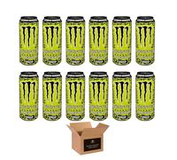 Monster Energy Drink Flavours | Juiced, Zero Sugar, Ultra, Monarch, Fiesta Mango, Strawberry Dreams, VR46, Punch | High Caffeine Sports Energy Drink | 500ml (Pack 12, Lando Norris)