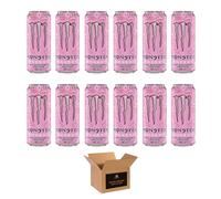 Monster Energy Drink Flavours | Juiced, Zero Sugar, Ultra, Monarch, Fiesta Mango, Strawberry Dreams, VR46, Punch | High Caffeine Sports Energy Drink | 500ml (Pack 12, Strawbery Dreams)