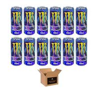 Monster Energy Drink Flavours | Juiced, Zero Sugar, Ultra, Monarch, Fiesta Mango, Strawberry Dreams, VR46, Punch | High Caffeine Sports Energy Drink | 500ml (Pack 12, Top Speed)