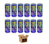 Monster Energy Drink Flavours | Juiced, Zero Sugar, Ultra, Monarch, Fiesta Mango, Strawberry Dreams, VR46, Punch | High Caffeine Sports Energy Drink | 500ml (Pack 12, Zero Sugar Full Throttle)