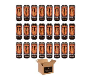 Monster Energy Drink Flavours | Juiced, Zero Sugar, Ultra, Monarch, Fiesta Mango, Strawberry Dreams, VR46, Punch | High Caffeine Sports Energy Drink (Cosmic Peach Nitro - 500ml x 24Pack)