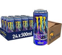 Monster Energy Drink Lewis Hamilton Zero Sugar 500ml | Boost Your Day with Refreshing Energy | Carbonated Energy Drink (Pack of 24)