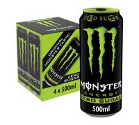 Monster Energy Drink Original Green Zero Sugar 4x500ml
