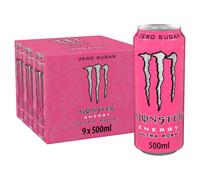 Monster Energy Drink Ultra Rosa Zero Sugar 9 x 500ml Cans