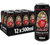 Monster Energy Drinks 500ml in Lowest Prices All flavours Available in Mega Pack of 12 All Fresh Stock Sold by Slamtech (12 x 500ml, Bad Apple)