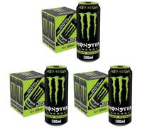 Monster Energy Green Zero 4 x 500ml (Pack of 3)