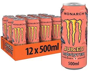 Monster Energy Monarch, 12 x 500 ml, disposable box, with a mix of peach and necttarin