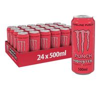 Monster Energy Pipeline Punch Energy Juice with Taurine, L-Carnitine, Inositol & B Group Vitamins, Energy Juice, Orange & Guava, 24 x 500 ml