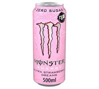 Monster Energy Ultra Strawberry Dreams Energy Drink 12 x 500ml PMP Cans