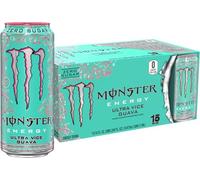 Monster Energy Ultra Vice Guava, Sugar-Free Energy Drink, 16 Ounce (Pack of 15)