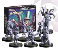 Monster Fight Club Cyberpunk: Combat Zone Miniatures - Bozos Starter Gang
