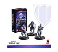 Monster Fight Club Cyberpunk Red: Combat Zone - The Beat Expansion (Lawmen) - 3 x Lawmen Miniatures - Ages 18+