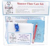 Monster Flute Care and Cleaning Kit | Polishing Cloth, Fingering Chart, Two Handkerchiefs. Everything You Need to Take Care of Your Flute