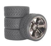 Monster For Rally Tires Wheel For Traxxas For HSP 94123 1/10 Rc | 4PCS 1/10 monster For rally tires with plastic rims offer grip and low wear on pavement and dirt RC Tires Hub Wheel