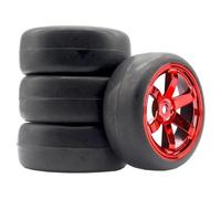 Monster For Rally Tires Wheel For Traxxas For HSP 94123 1/10 Rc | 4PCS 1/10 monster For rally tires with plastic rims offer grip and low wear on pavement and dirt RC Tires Hub Wheel