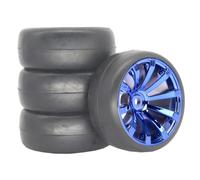 Monster For Rally Tires Wheel For Traxxas For HSP 94123 1/10 Rc | 4PCS 1/10 monster For rally tires with plastic rims offer grip and low wear on pavement and dirt RC Tires Hub Wheel