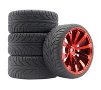 Monster For Rally Tires Wheel For Traxxas For HSP 94123 1/10 Rc | 4PCS 1/10 monster For rally tires with plastic rims offer grip and low wear on pavement and dirt RC Tires Hub Wheel