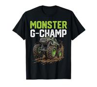 Monster G-Champ Truck Father's Day Mud Riding T-Shirt