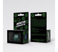 Monster Generator Die: Black & Turquise