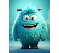 Monster Giggles: Fun & Friendly Creatures to Color for Kids Ages 3-7: Silly, Spooky & Super Cute Monsters with Big Smiles - Easy and Bold Coloring ... & Young Artists Learning Through Play