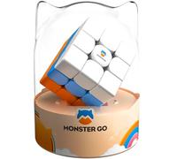 Monster Go x3 Rainbow Trainer Cube, Speed Cube Learning Series Puzzle Toy Magic Cube for Kids Beginners(Premium Package)