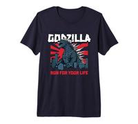 Monster - Godzilla Run for Your Life Premium T-Shirt