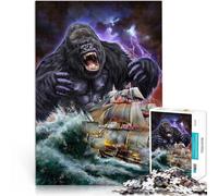 Monster Gorilla Krakenpuzzles for adults 1000 pieces Challenging Game and Family Play for is ideal as a gift for the whole family 38x26cm