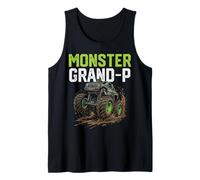 Monster Grand-P Truck Father's Day Mud Riding Tank Top